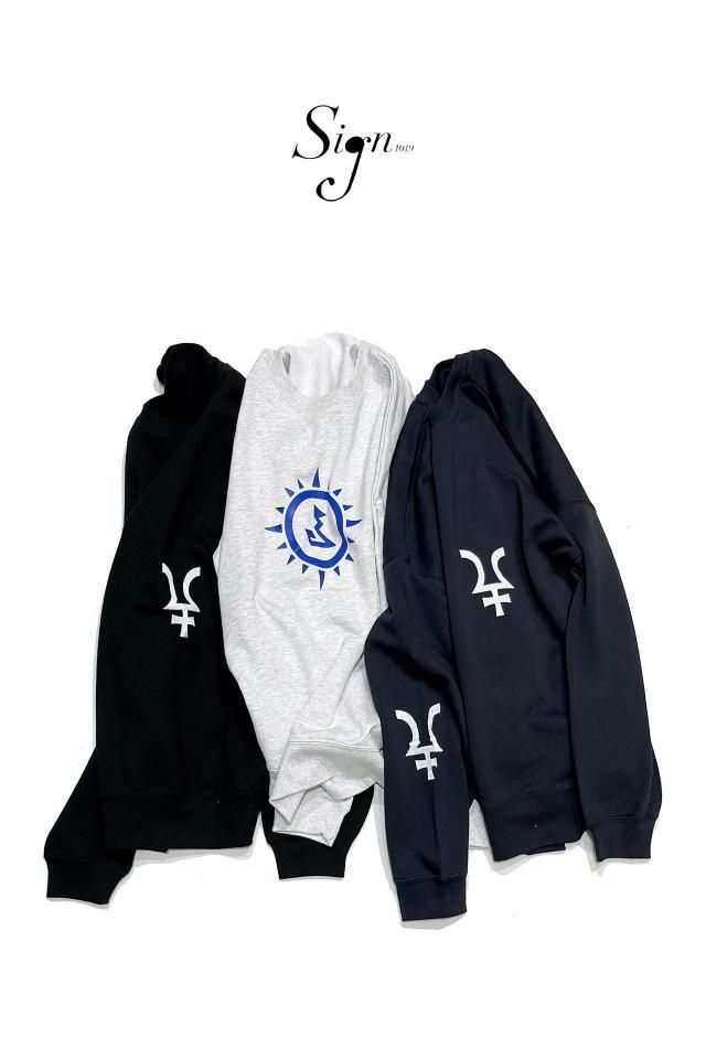 ꥹå Sign1019 - Sign1019 SILK SCREEN PRINT Ltd. SWEAT(BLACK)(NAVY)(ASH GRAY)