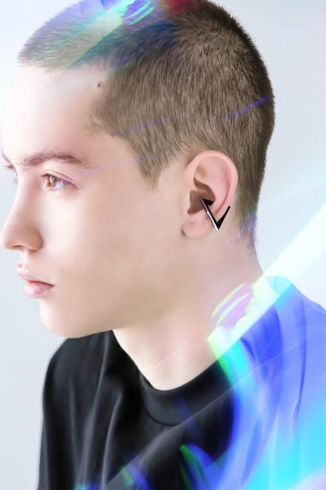 TRIANGLE EAR CUFF-GBLK - フラクタル原宿 通販 H＞FRACTAL