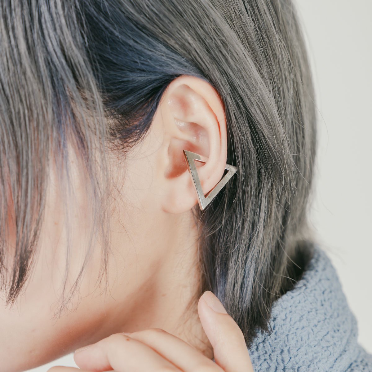 TRIANGLE EAR CUFF-SLV - フラクタル原宿 通販 H＞FRACTAL Laforet ONLINESHOP