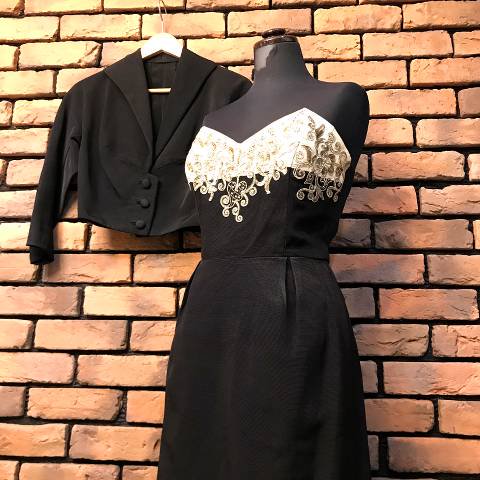 “Harrods” Sequin Embellished Dress w/Jacket