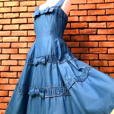 Turquoise Blue Bow Dress