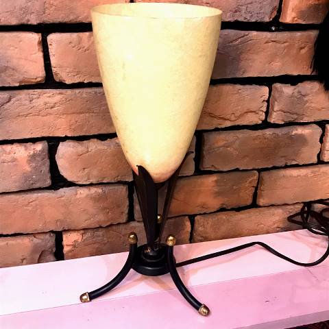 Yellow Fiber Glass Lamp - HONEY BOP
