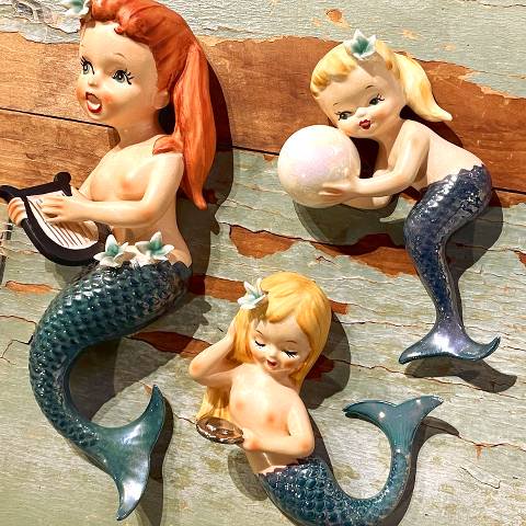 <img class='new_mark_img1' src='https://img.shop-pro.jp/img/new/icons13.gif' style='border:none;display:inline;margin:0px;padding:0px;width:auto;' />“Lefton’s” Mermaid Wall Deco 3pSet