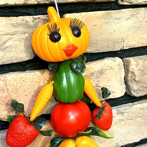 Fruit & Vegetables Plastic Doll
