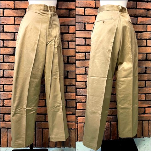 1960's U.S.ARMY Chino Trousers - HONEY BOP