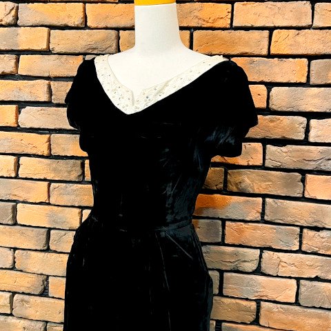 Black Velvet Cocktail Dress