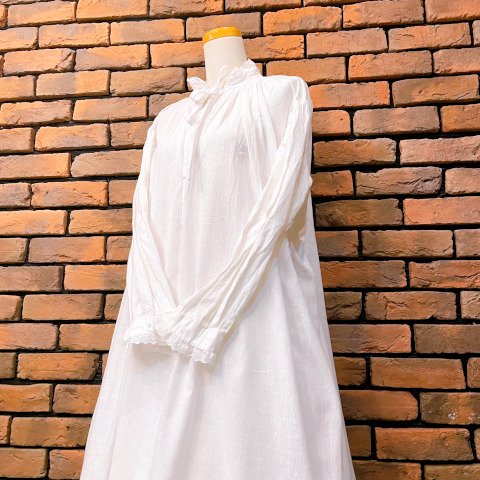 White Cotton Gauze Dress