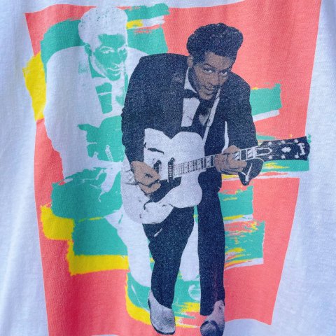 <img class='new_mark_img1' src='https://img.shop-pro.jp/img/new/icons13.gif' style='border:none;display:inline;margin:0px;padding:0px;width:auto;' />Chuck Berry Tee Shirt, 80's SCREEN STARS Body