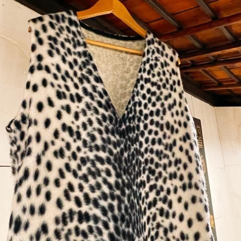 Leopard Print Fur Vest