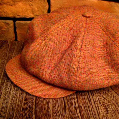 50's Vintage Fabric, Brown Flecked Casquette