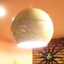 White Ball Ceiling Lamp