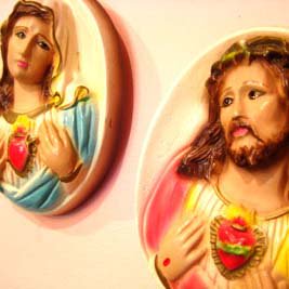 <img class='new_mark_img1' src='https://img.shop-pro.jp/img/new/icons26.gif' style='border:none;display:inline;margin:0px;padding:0px;width:auto;' />Jesus & Mary Ceramic Wall Decor