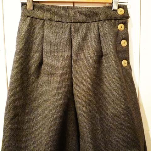 1950's Vintage Fabric, Gray Gaucho pants