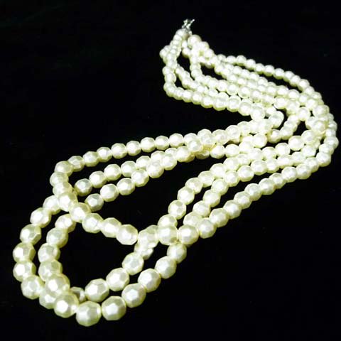 Pearl 3Draped Necklace