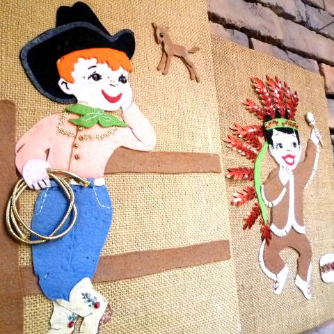 Cowboy & Indian Wall Deco