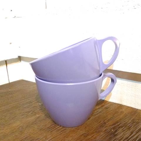Purple Melmac Cup 2pset