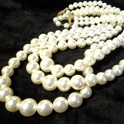 Pearl 3Draped Necklace