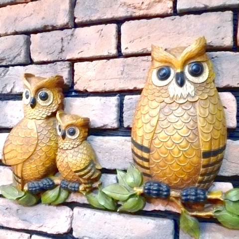 Owl Wall Deco Pair