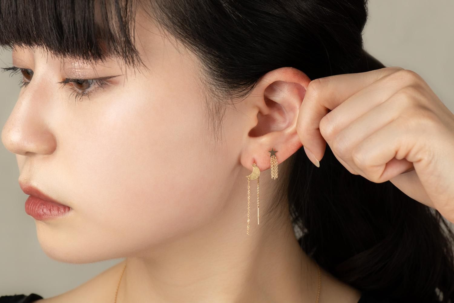█RAISON★ピアス15点 透明感と幻想的な色合いが魅力的な スケルトンボールピアス