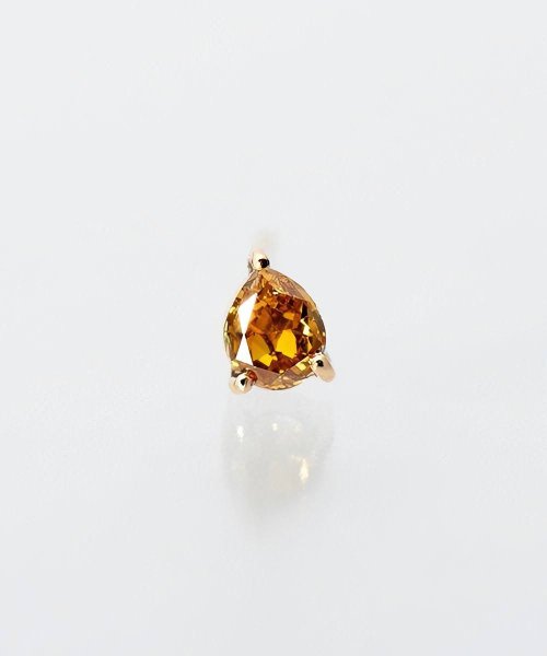 NR93 / Pear shape Diamond Pierce（olive yellow / single）