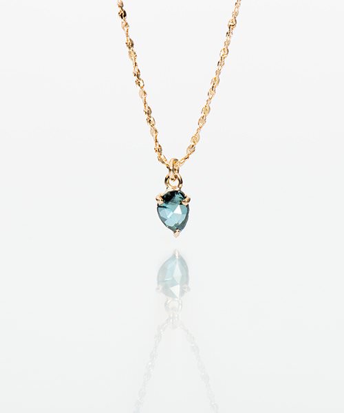 NR97 / Blue Treatment Diamond Necklace