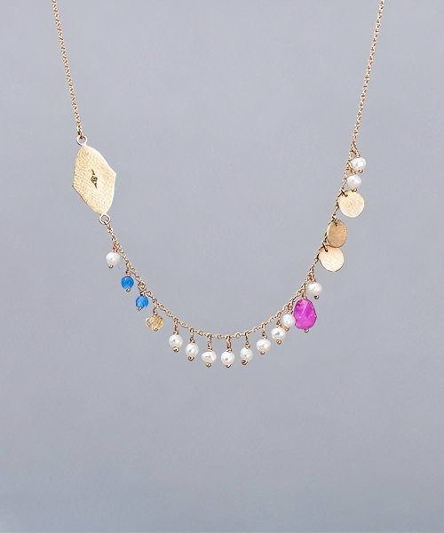 <img class='new_mark_img1' src='https://img.shop-pro.jp/img/new/icons1.gif' style='border:none;display:inline;margin:0px;padding:0px;width:auto;' />NR112 / Stone Mix Necklace