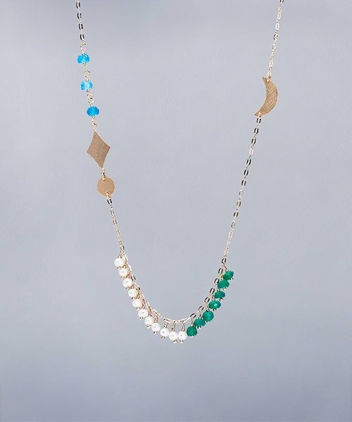 <img class='new_mark_img1' src='https://img.shop-pro.jp/img/new/icons1.gif' style='border:none;display:inline;margin:0px;padding:0px;width:auto;' />NR114 / Stone Mix Necklace