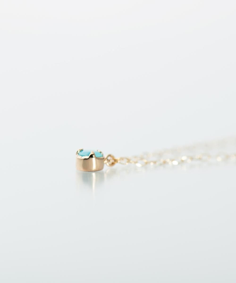 バースストーンネックレスペアシェイプ ターコイズ | AURORA