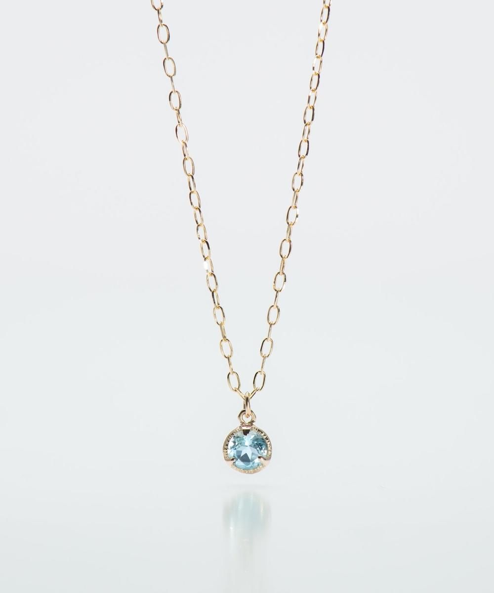 バースストーンネックレス アクアマリン | AURORA GRAN