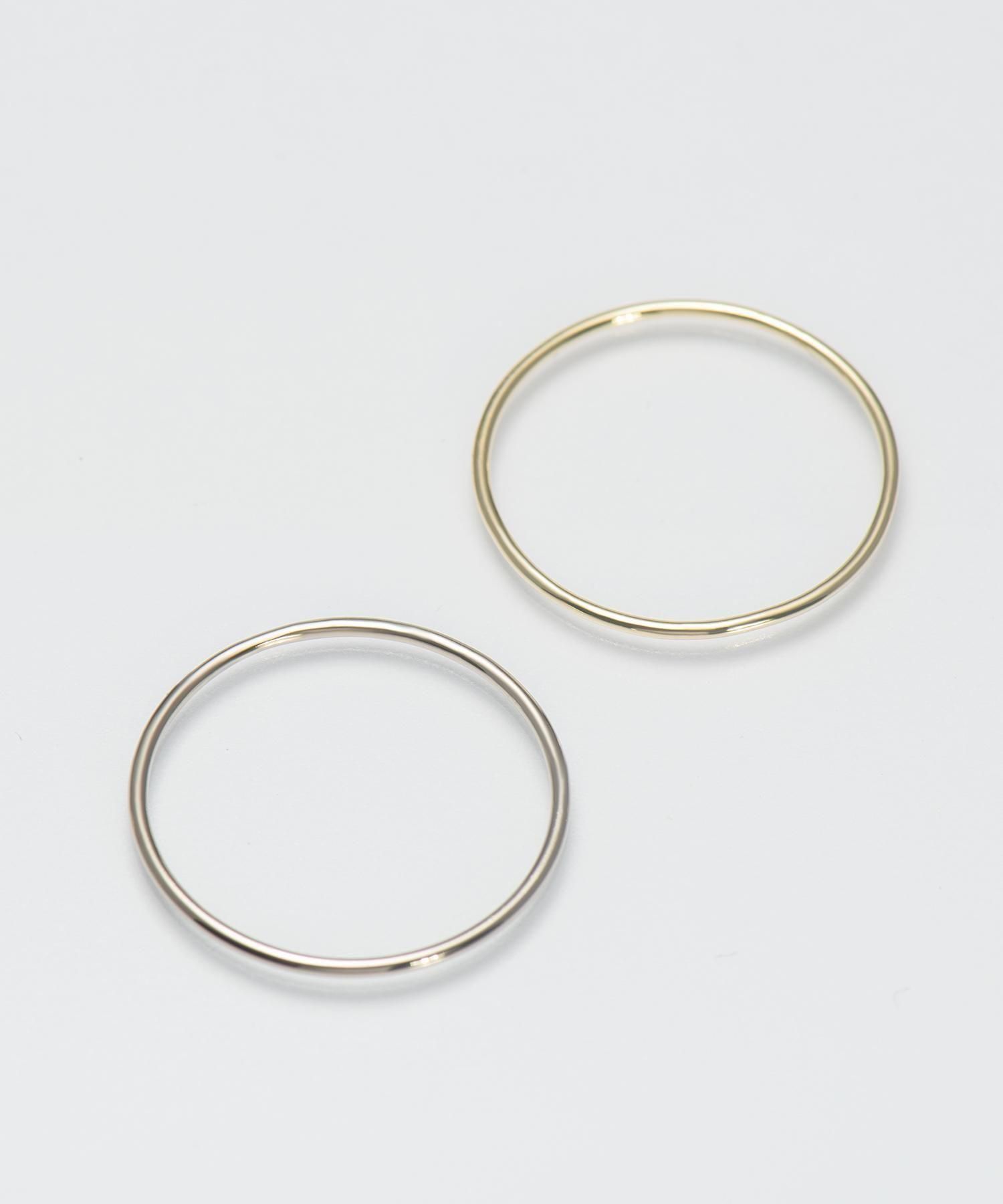 【AURORA GRAN】プレーンリングL（K10WG） Basic Collection プレーンリングS | AURORA GRAN ジュエリー