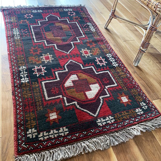 ペルシャ絨毯 バルーチ 手織り 195x100ｃｍ ウール balouch-