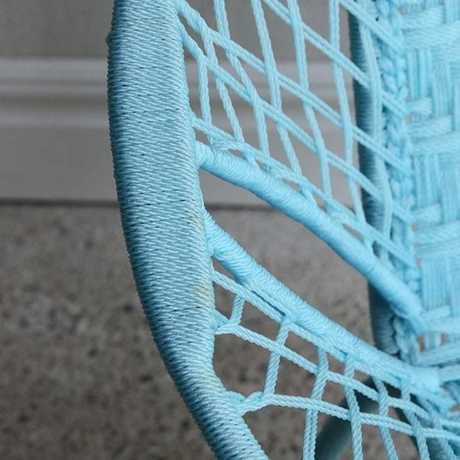 ラウンドチェア for kids 水色 / アンティーク家具からファッション