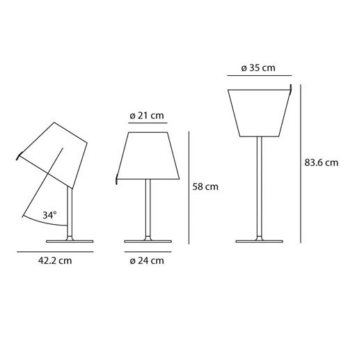 Melampo Table｜メランポ　シルバー｜アルテミデ｜テーブルランプ　- LED照明、照明器具の通販ならイケダ照明 online store