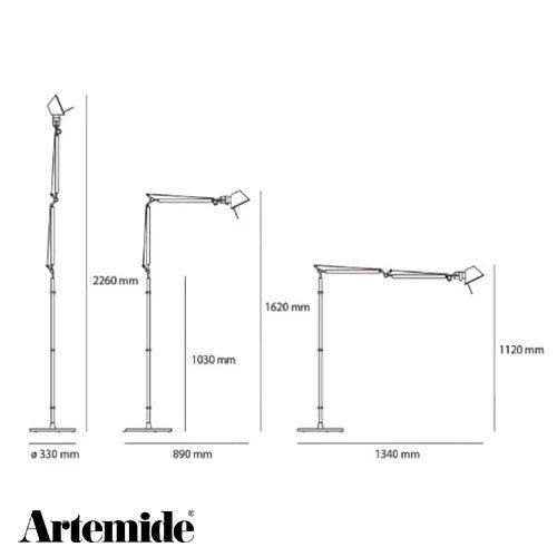 Artemide :Tolomeo(トロメオ) Reading Floorフロア Tolomeo Reading Floor LED ｜ Artemide アルテミデ 【 IKEDA