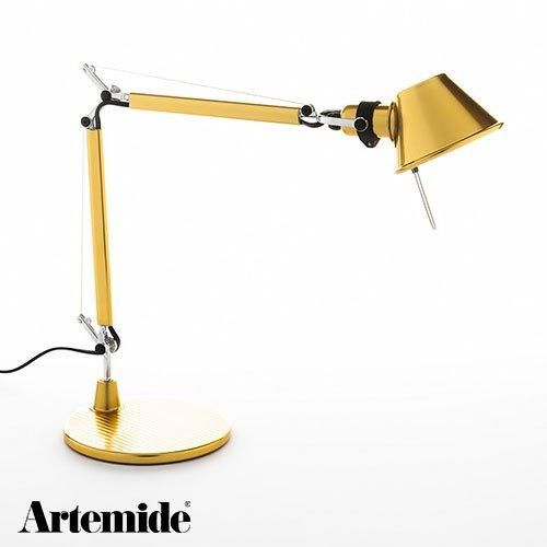Tolomeo Micro Table （Gold） ｜ Artemide アルテミデ 【 IKEDA