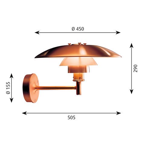 Ph ウォール ルイスポールセン 屋外ウォールランプ Led照明 照明器具の通販ならイケダ照明 Online Store