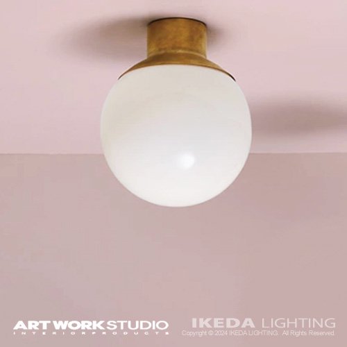 グルーブシーリングランプ （ブラス） Groove-ceiling lamp ｜ アートワークスタジオ -- IKEDA LIGHTING  online store --