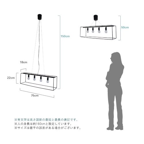 シェナーリオ W ペンダントランプ（ブラック） ｜ DI CLASSE ディ