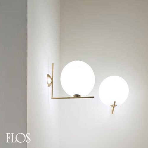 IC LIGHTS C/W2　IC ライツ C/W2（ゴールド）ブラケットランプ/シーリングライト　｜　FLOS　フロス　-  LED照明、照明器具の通販ならイケダ照明 online store -