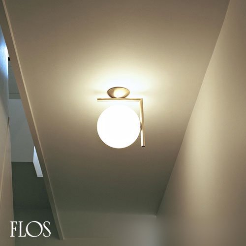 IC LIGHTS C/W1　IC ライツ C/W1（ゴールド）ブラケットランプ/シーリングライト　｜　FLOS　フロス　-  LED照明、照明器具の通販ならイケダ照明 online store -