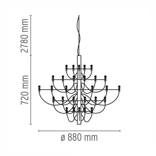 2097 / 30(クローム)シャンデリア / ペンダントライト | FLOS 2097 / 30(クローム)シャンデリア / ペンダントライト | FLOS