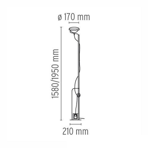 TOIO トイオ（ホワイト）フロアライト ｜ FLOS フロス - LED照明、照明器具の通販ならイケダ照明 online store -