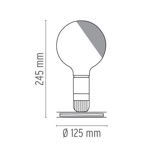 LAMPADINA LED ランパディーナ LED（ブラック）テーブルライト ｜ FLOS