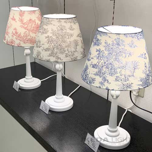 Toile de jouy　トワルドジュイ　ブルー　スモールスタンドランプ　　- イケダ照明 online store