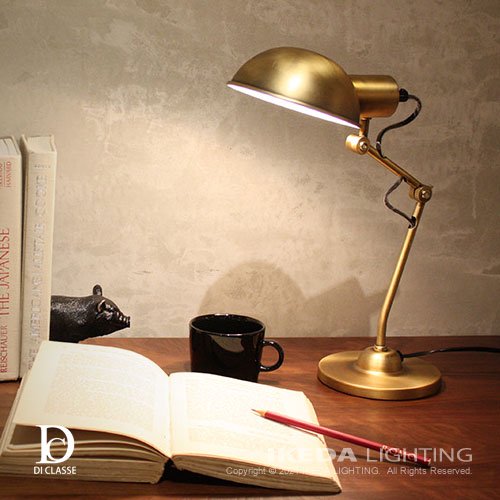 フェレオ デスクランプ（アンティークゴールド）Ferreo desk lamp　｜　DI CLASSE　ディクラッセ　-  LED照明、照明器具の通販ならイケダ照明 online store -