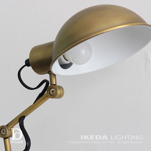 フェレオ デスクランプ（アンティークゴールド）Ferreo desk lamp　｜　DI CLASSE　ディクラッセ　-  LED照明、照明器具の通販ならイケダ照明 online store -