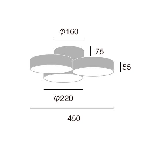 Phantom 5000 LED-ceiling lamp　ファントム5000LEDシーリングランプ（ホワイト+ライトウッド） 〔ARTWORK  STUDIO　アートワークスタジオ〕　-イケダ照明 online store-