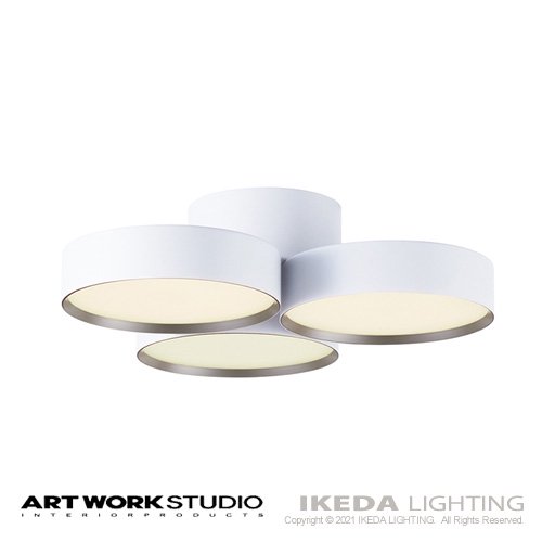 Phantom 4000 LED-ceiling lamp　ファントム4000LEDシーリングランプ（ホワイト+ゴールド） 〔ARTWORK  STUDIO　アートワークスタジオ〕　-イケダ照明 online store-