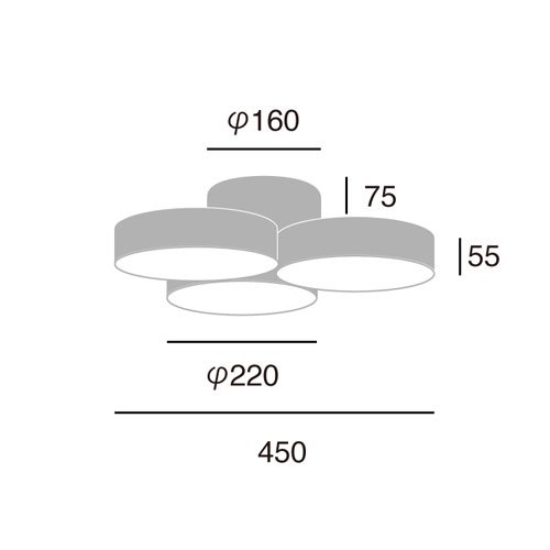 Phantom 4000 LED-ceiling lamp　ファントム4000LEDシーリングランプ（ブラック+ライトウッド） 〔ARTWORK  STUDIO　アートワークスタジオ〕　-イケダ照明 online store-