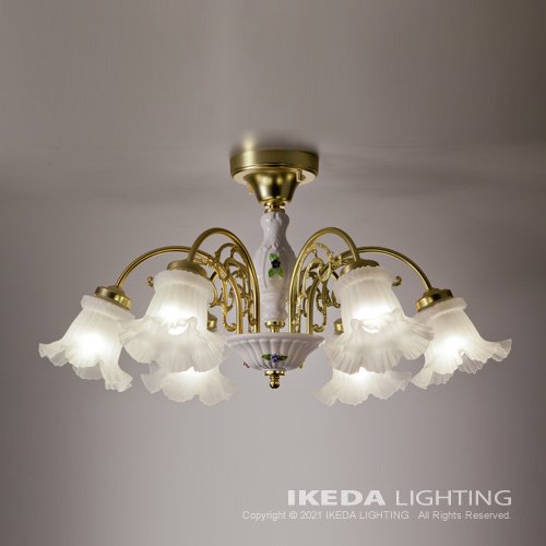 クエンカシリーズ　スペイン製　6灯シャンデリア　- LED照明、照明器具の通販ならイケダ照明 online store